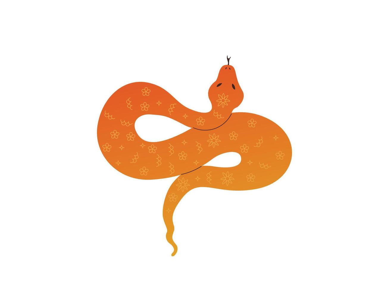 Year of the snake design element, chinese new year, zodiac sign vector