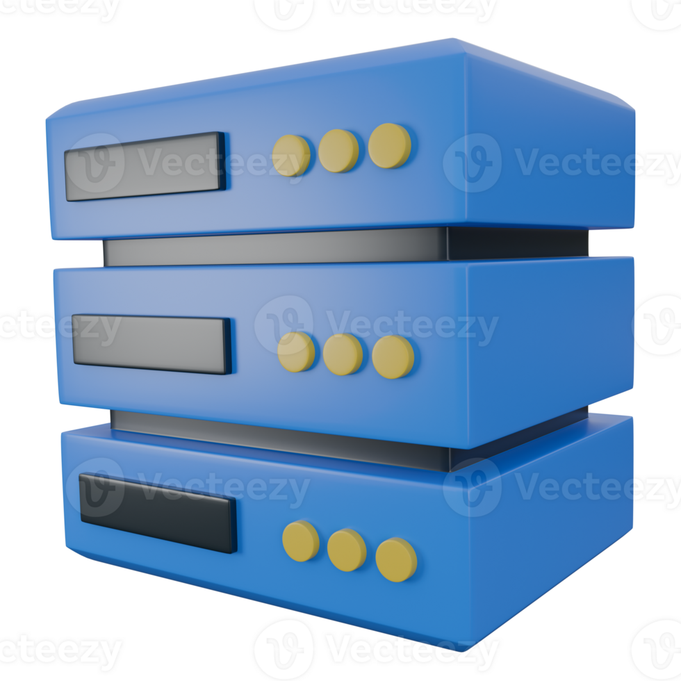 3d render illustration of server, technology 3d elements, rendering. it can be used for any purpose. png