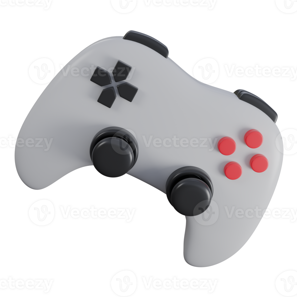 Versatile 3D Illustration of a Gamepad and Joystick with Dynamic Elements for Any Application png