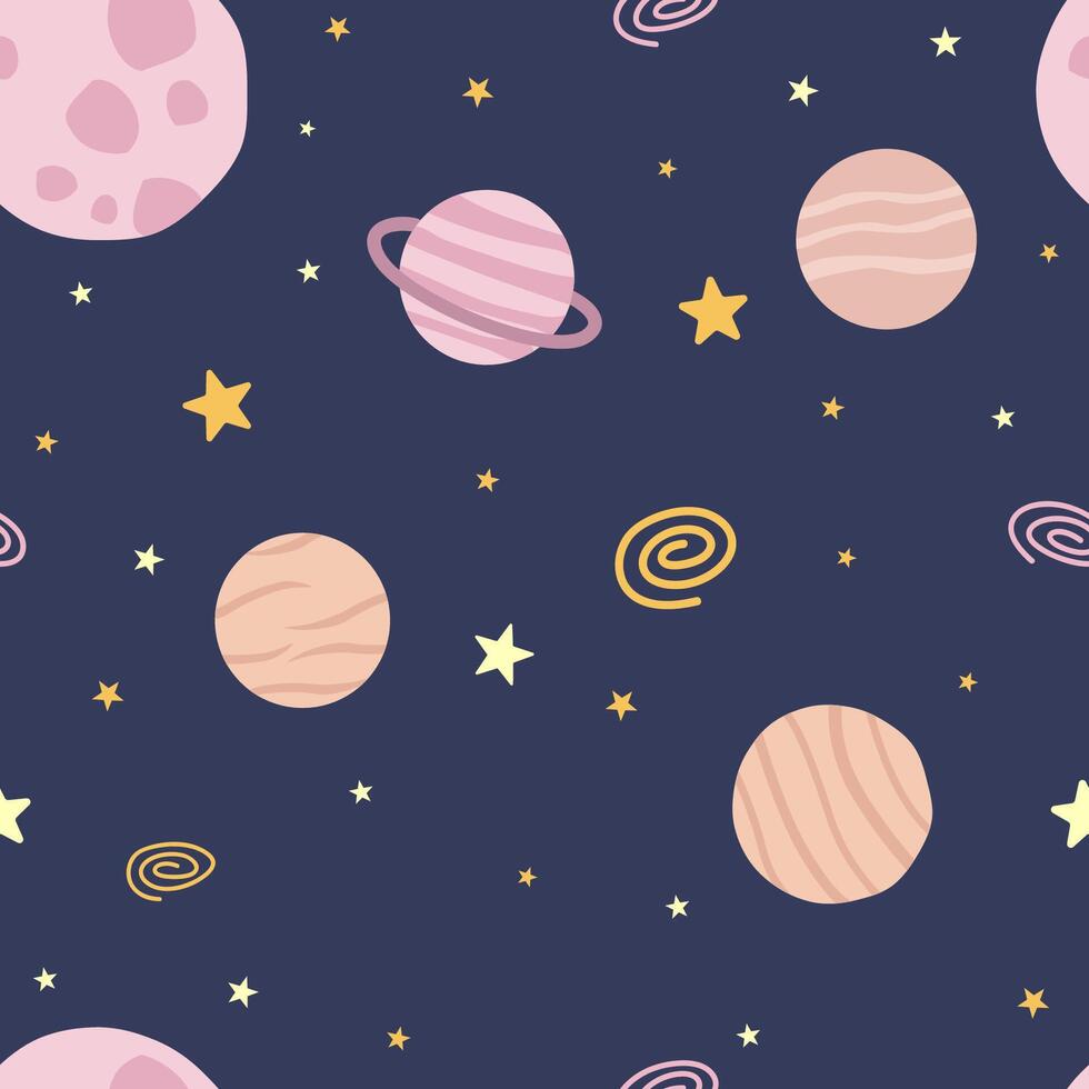 galaxy space illustration vector