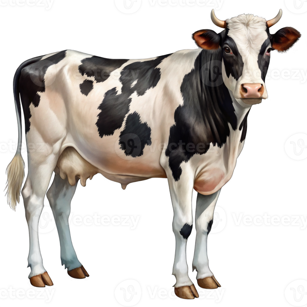 Holstein cow, Dairy cow close up and front on to camera png