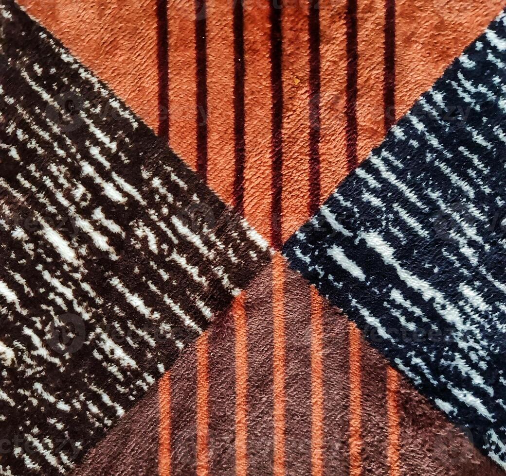 Fill inframe photo, close up of a carpet pattern. Soft fur carpet. Suitable for your home. photo