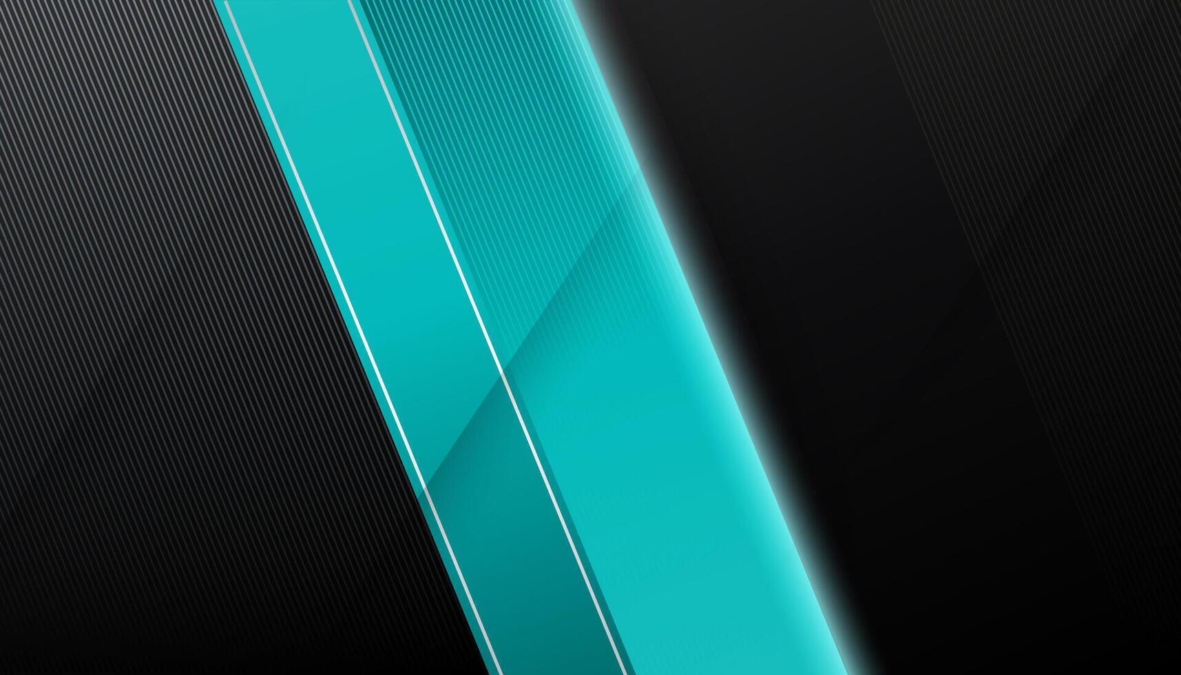 abstract poligonal shape gradient black turquoise line vector