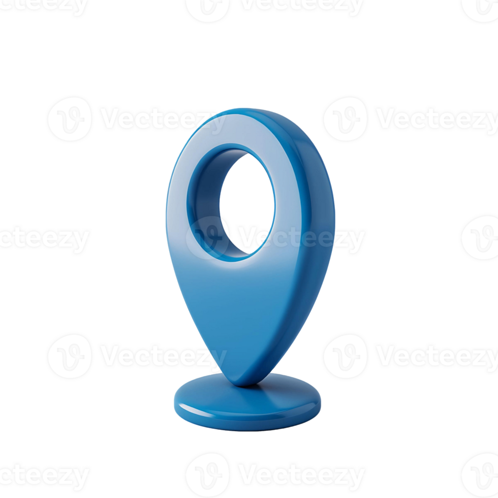 3D Pin Render Illustration for Delivery Location png