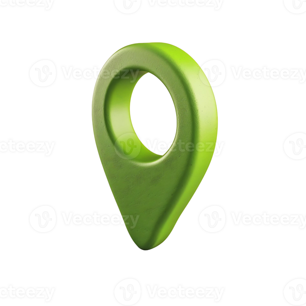 3D Pin Render for Delivery Location Illustration png