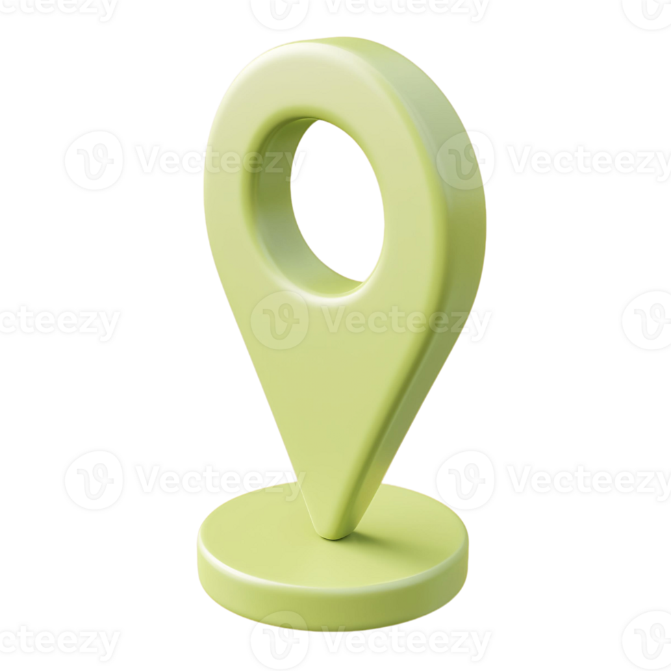 Pinning Location Delivery 3D Rendered Illustration png