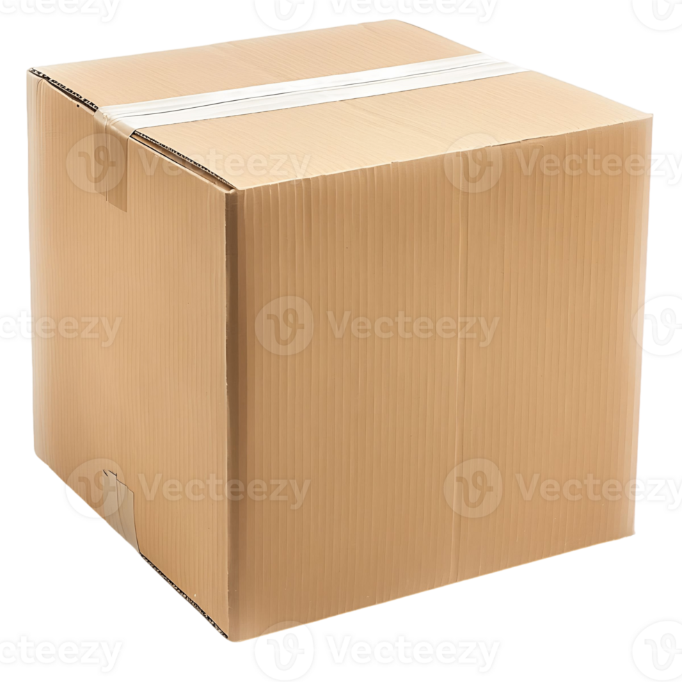 Cardboard Shipping Box Isolated for Packaging png