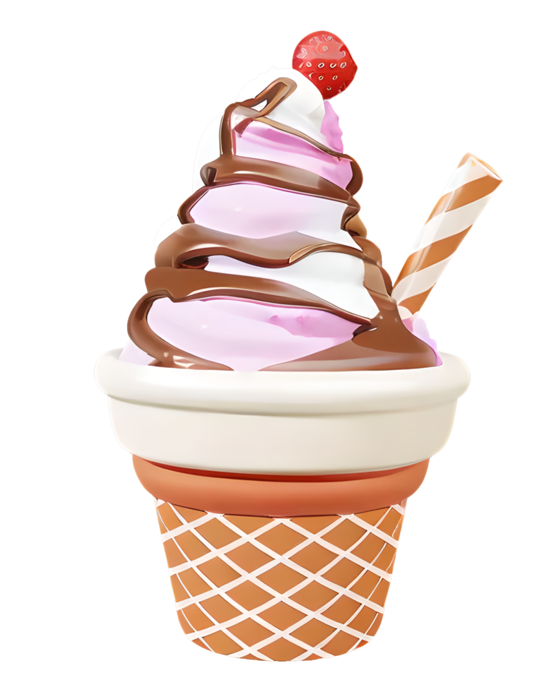 choco and strawberry Ice Cream png