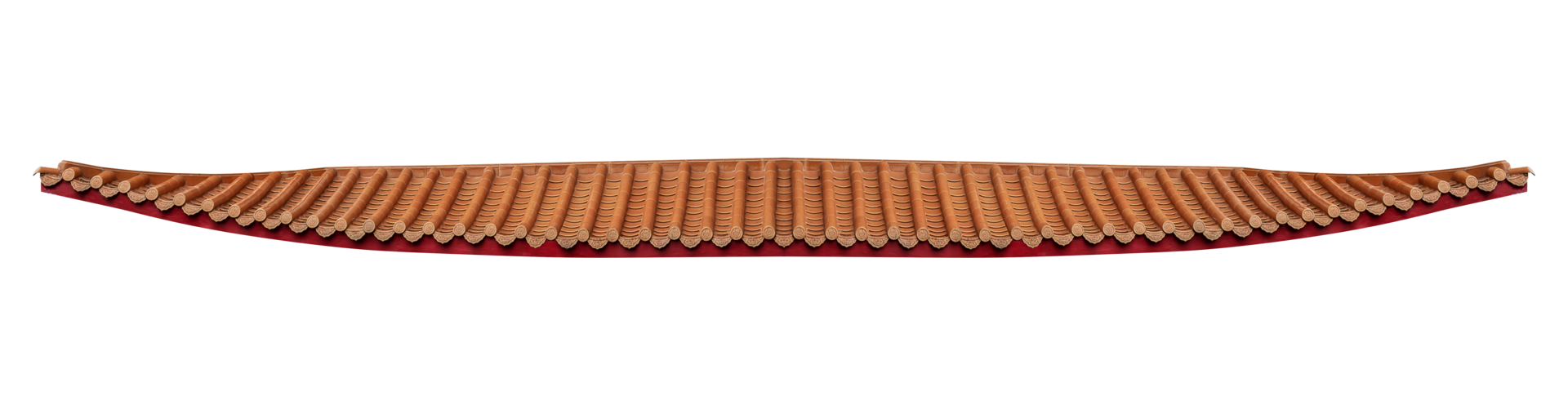 Brown chinese style roof png