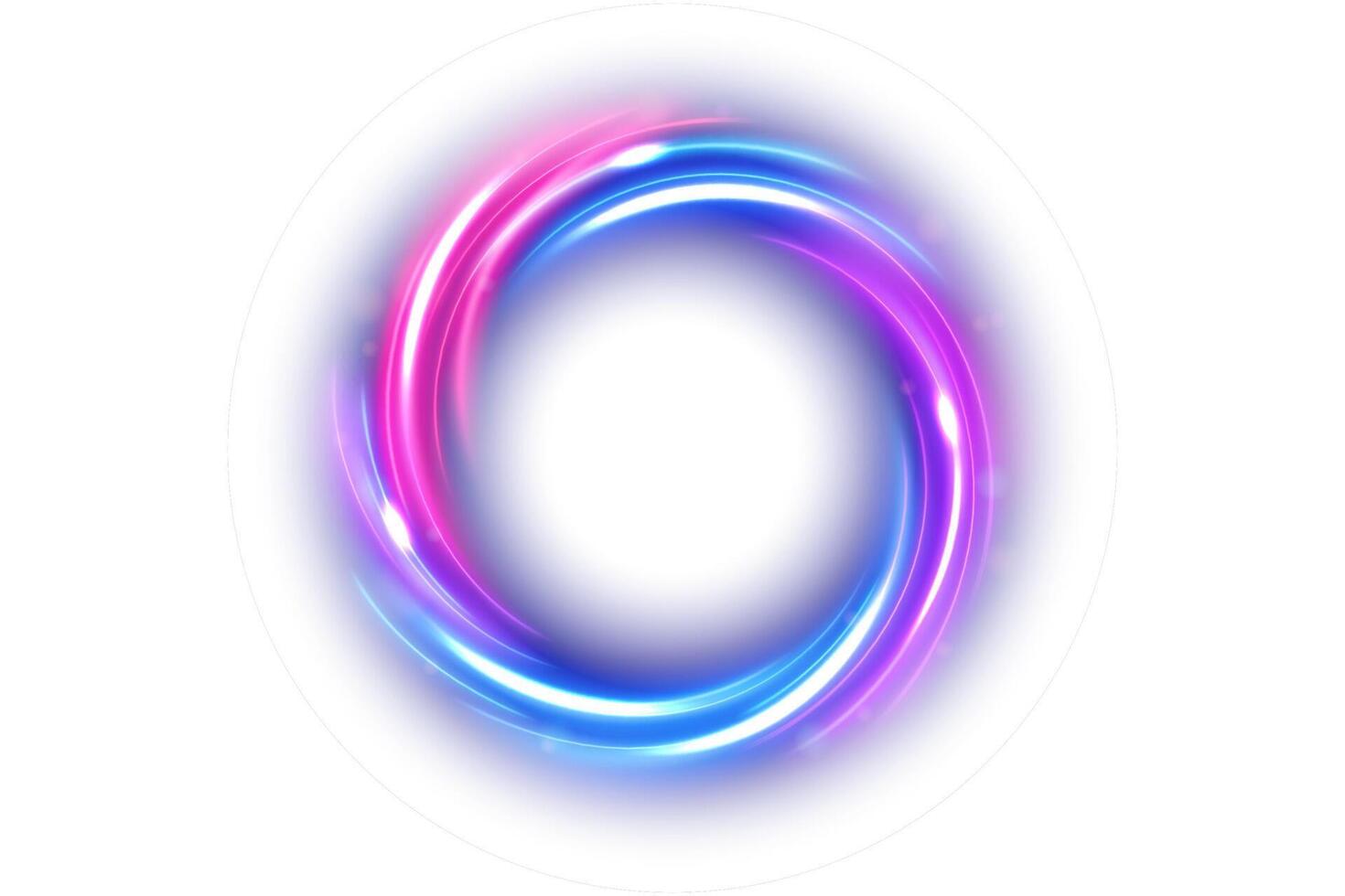 Luxury Ring Light Effect Isolated on White Background vector