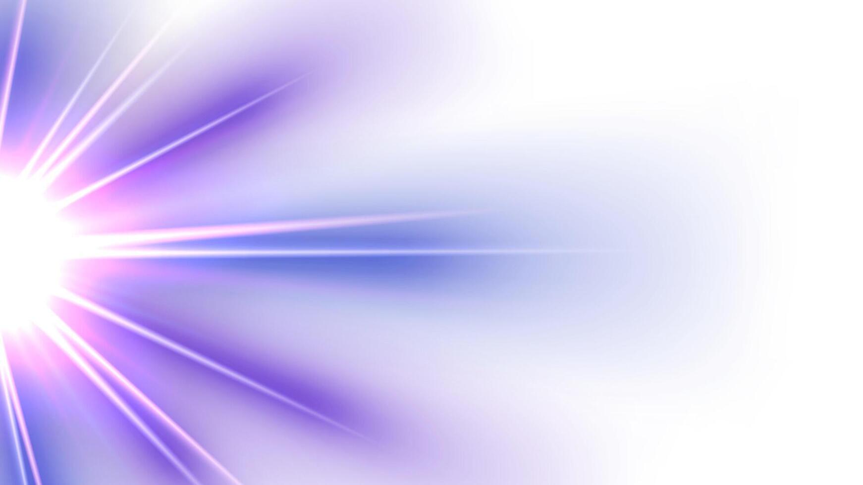 Glow Light Shining Isolated on White vector