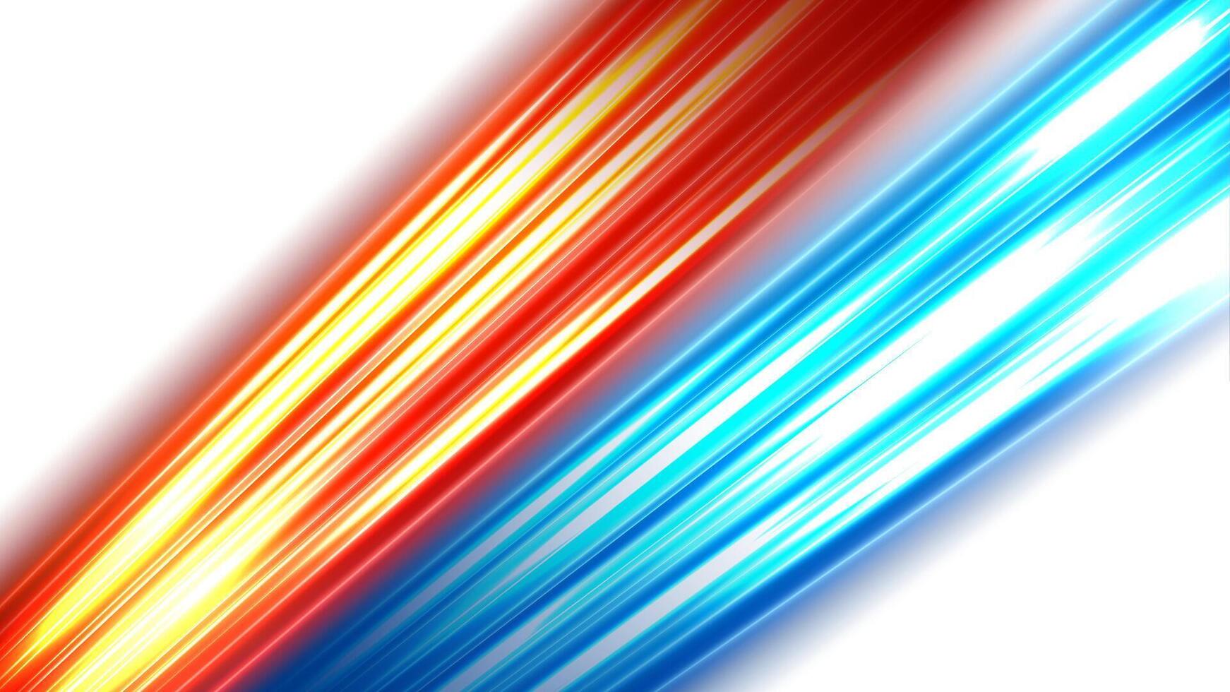 Amazing Light Trails Crossing, Isolated on White Background vector
