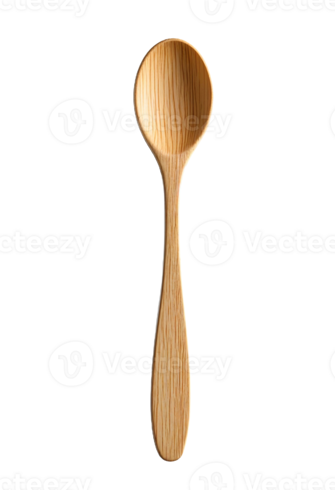 wooden spoon kitchen utensil natural rustic brown simple design cooking food home utensil isolated on transparent background png