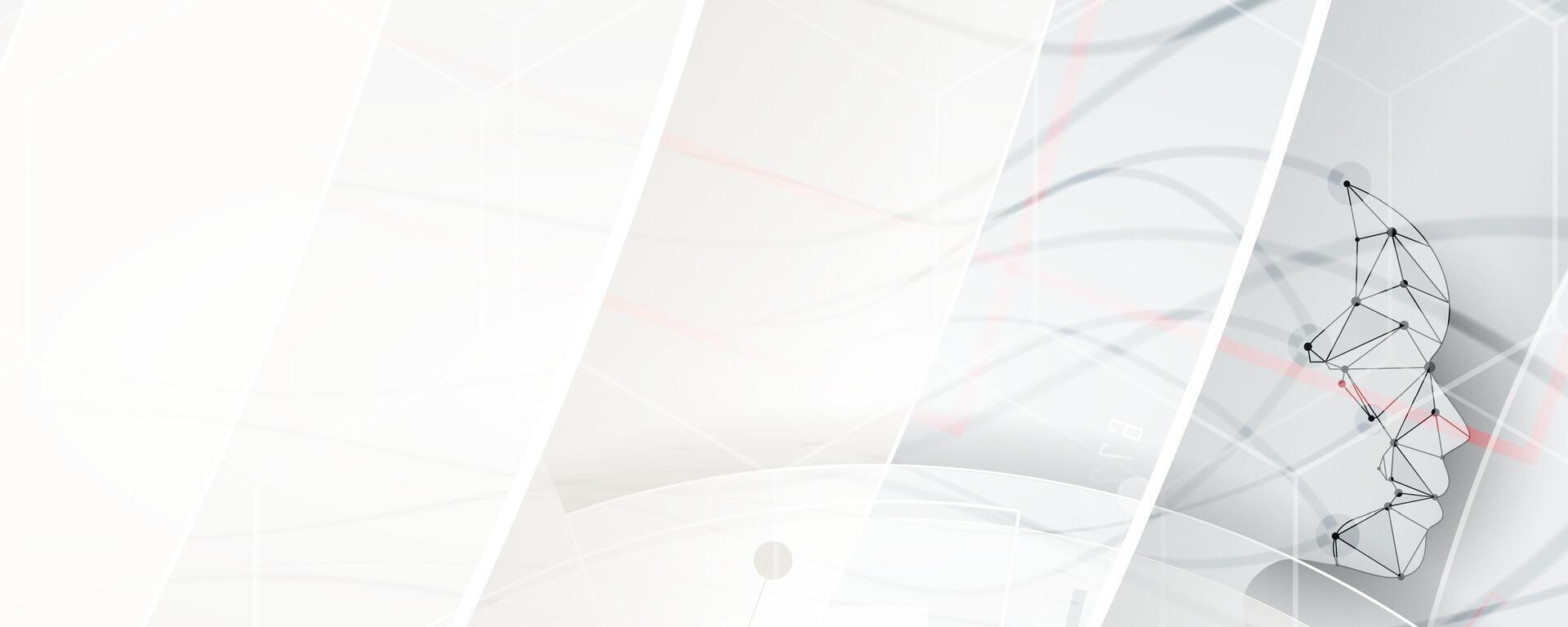 A white and gray background with a white lines vector