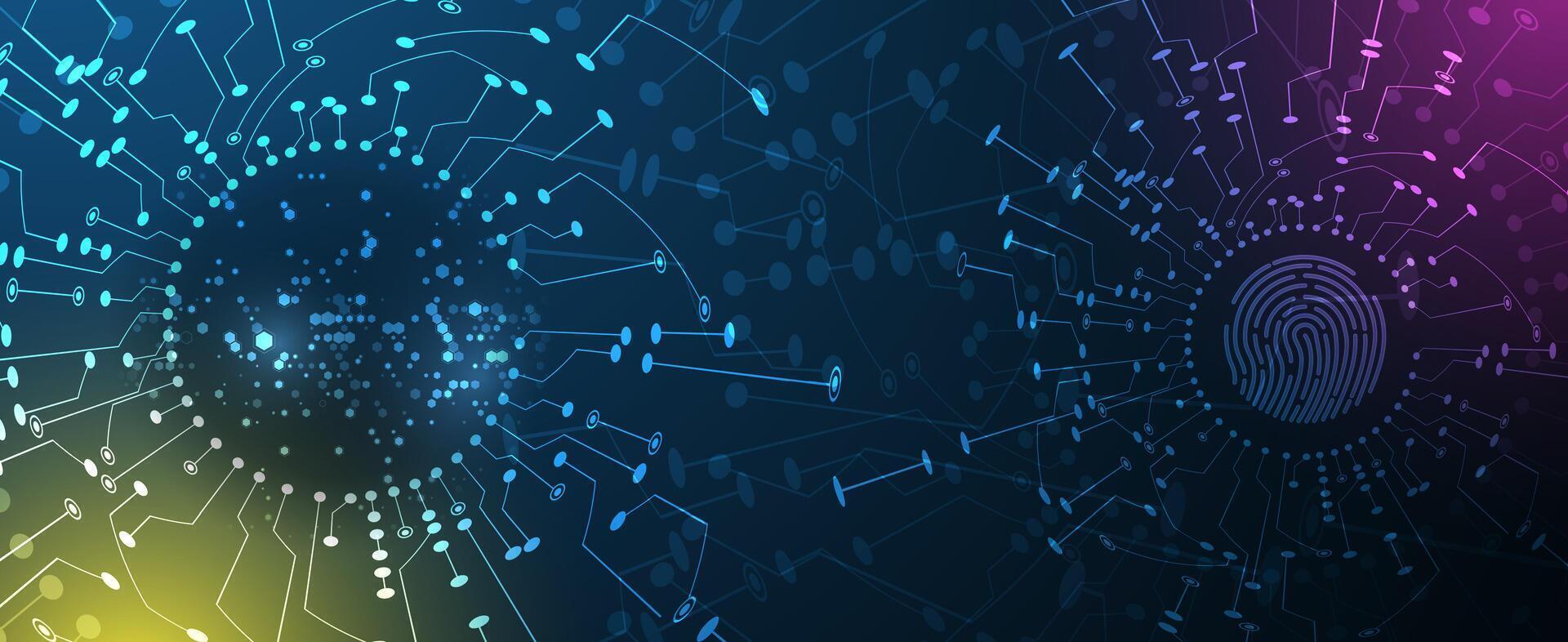 A digital background with many lines and dots vector