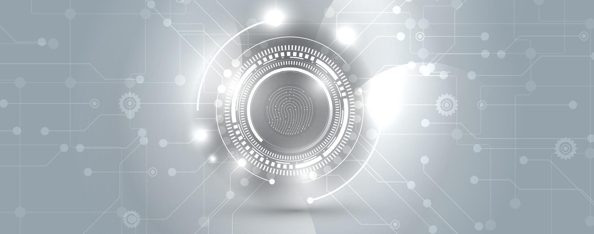 A futuristic technology background with a circular object vector