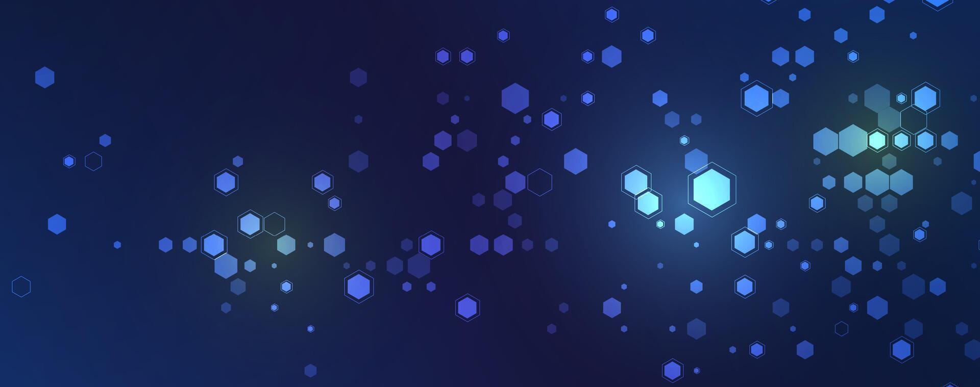 Abstract blue background with many dots vector