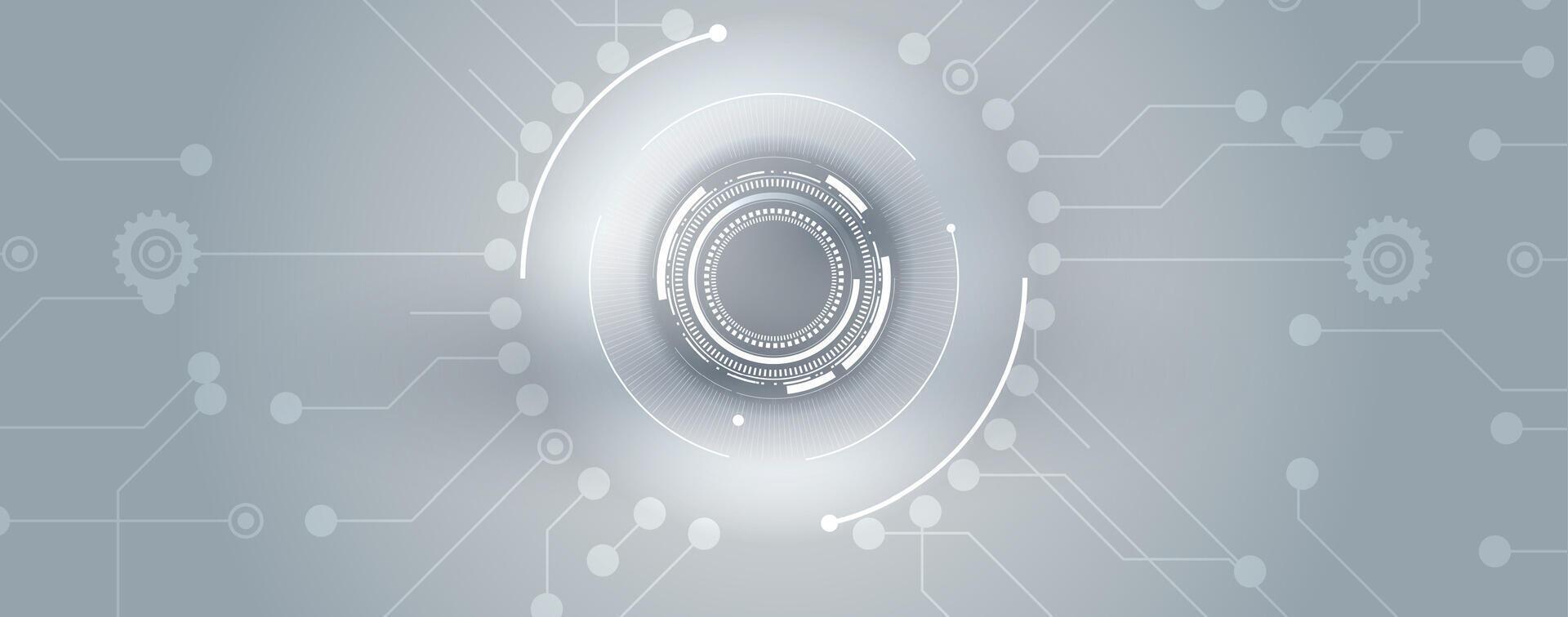 A circular object with a white circle in the middle vector