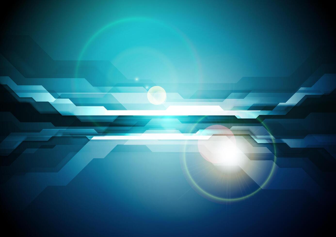 Dark blue abstract technology background vector