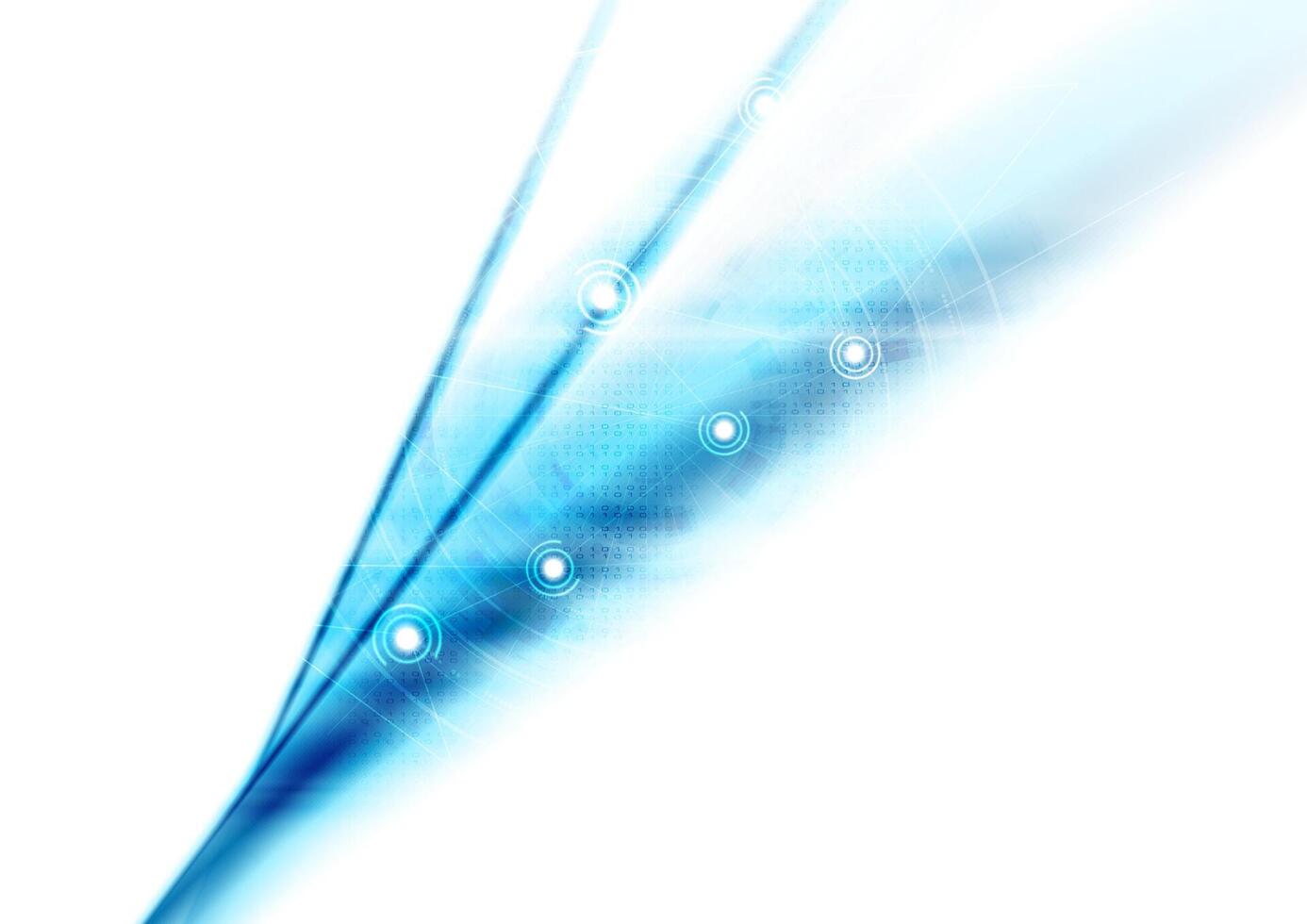 Abstract blue technical background vector