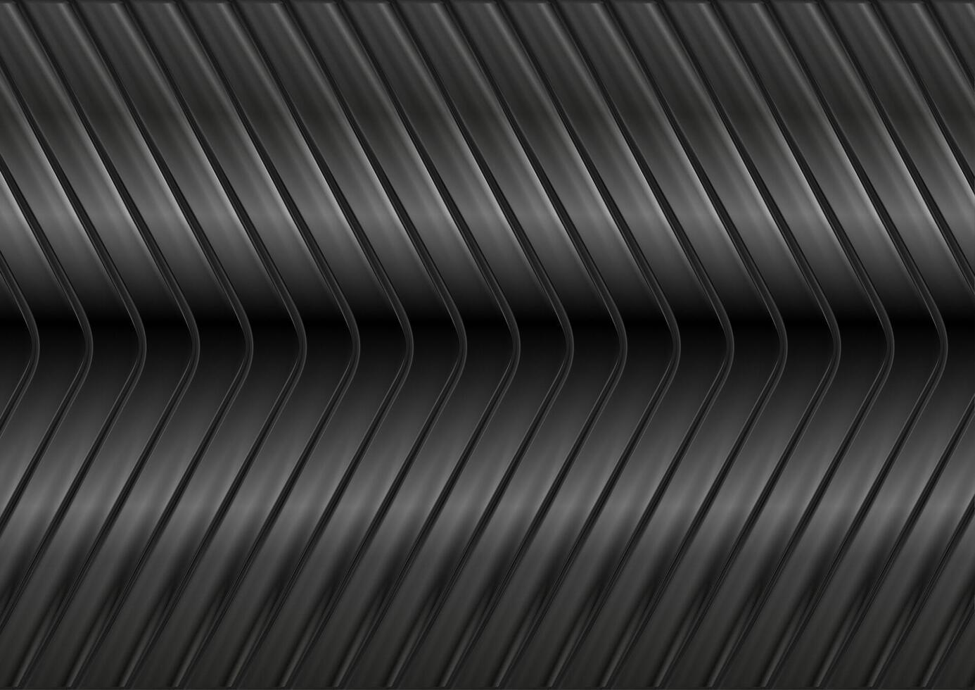 Black glossy metal arrows background vector