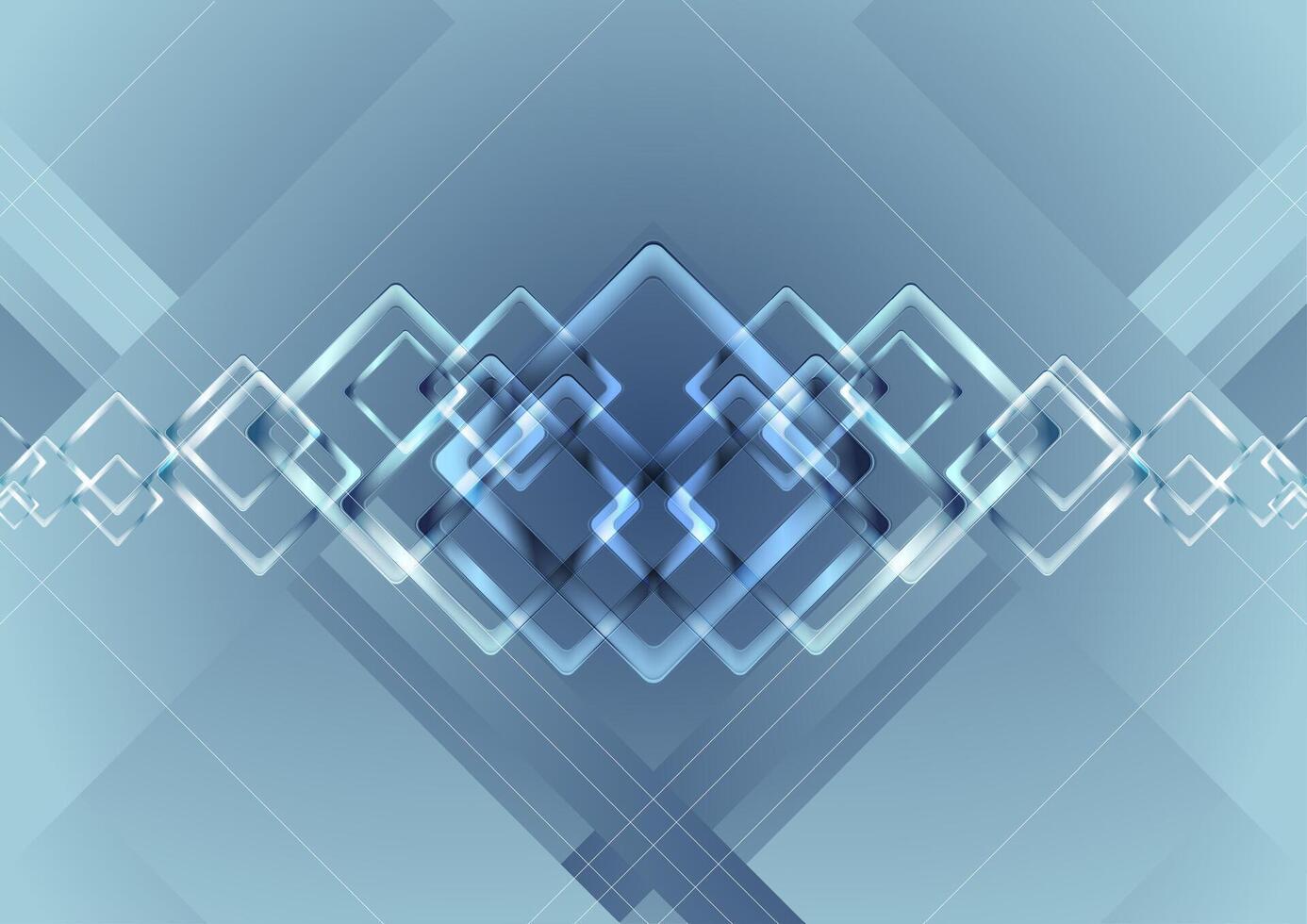 Blue vibrant technology background vector