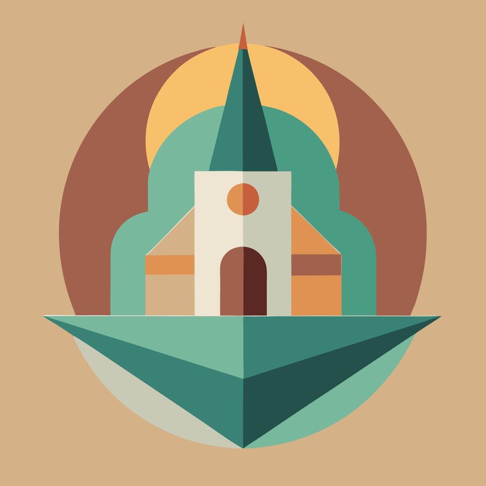 Church icon illustration vector
