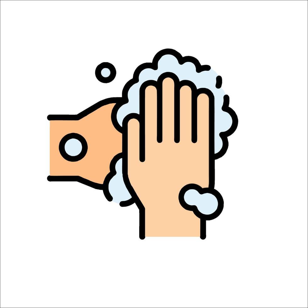 Wash hands icon illustration vector