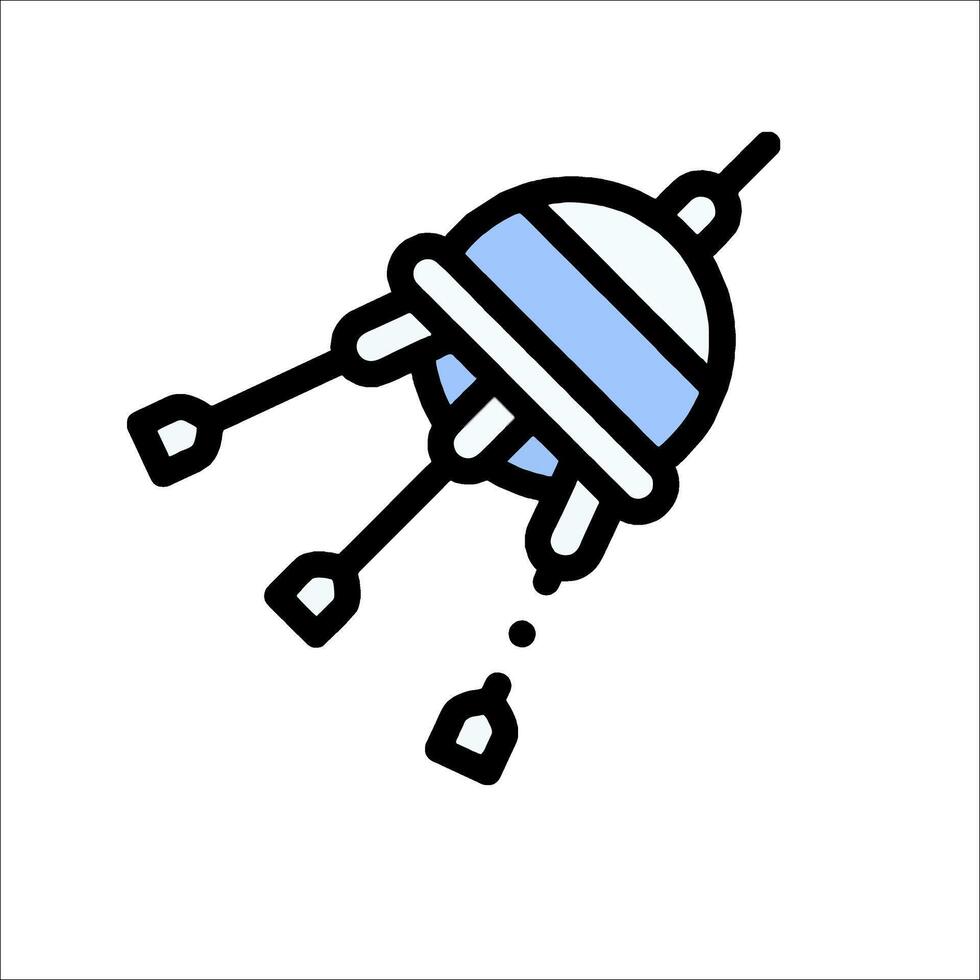 Space shuttle icon vector