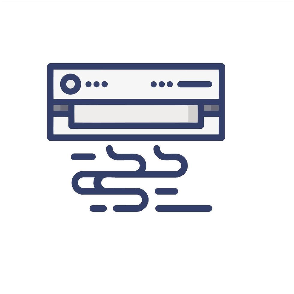 Air conditioner icon illustration vector