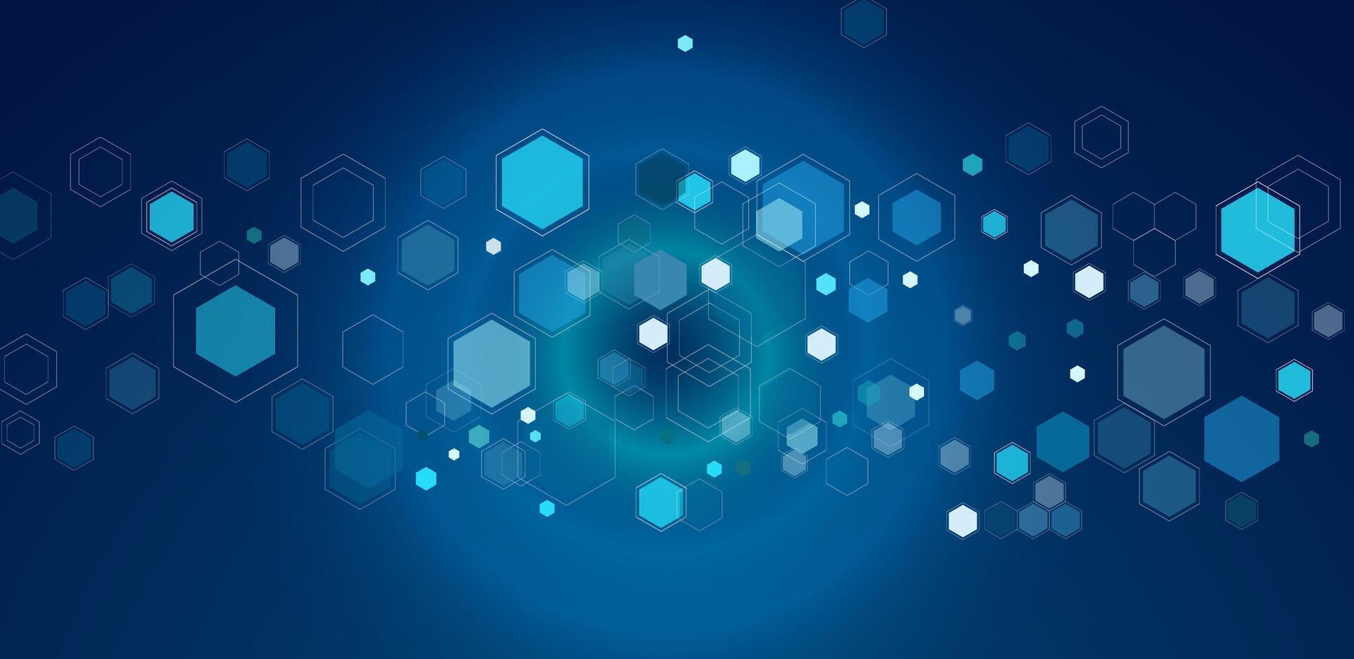 Abstract technology futuristic blue background editable vector