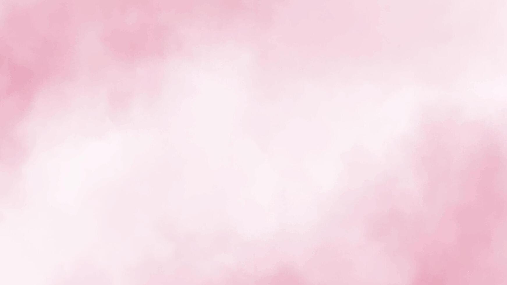 Abstract horizontal watercolor background. Hand drawn texture in pink color. Brush stroked painting pastel color watercolour vector