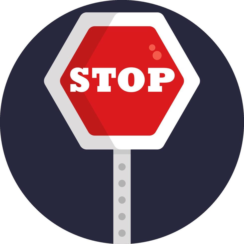 Stop sign illustration design vector