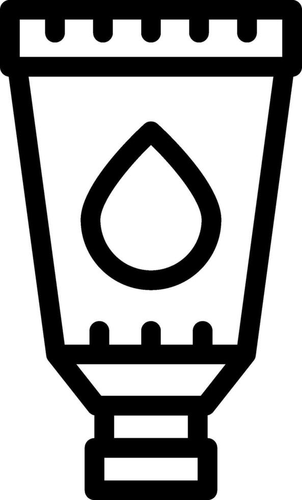 A black and white icon of a cup vector