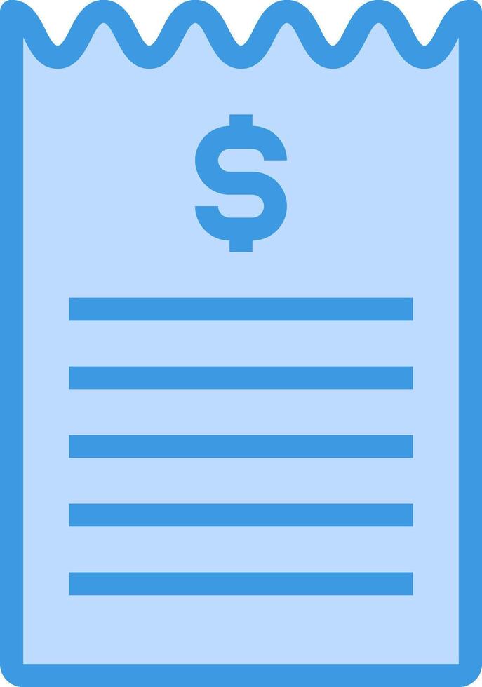 A blue note with a dollar sign on it vector