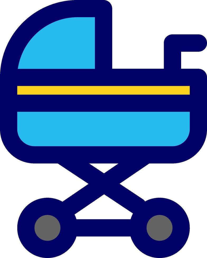 Baby carriage icon vector