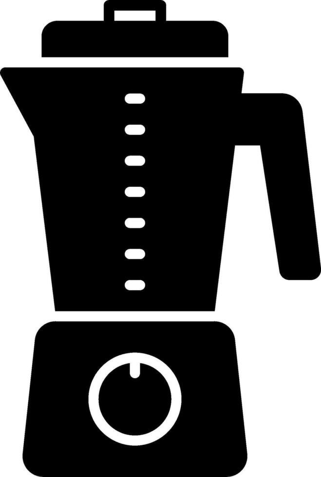 A black and white image of an electric blender vector