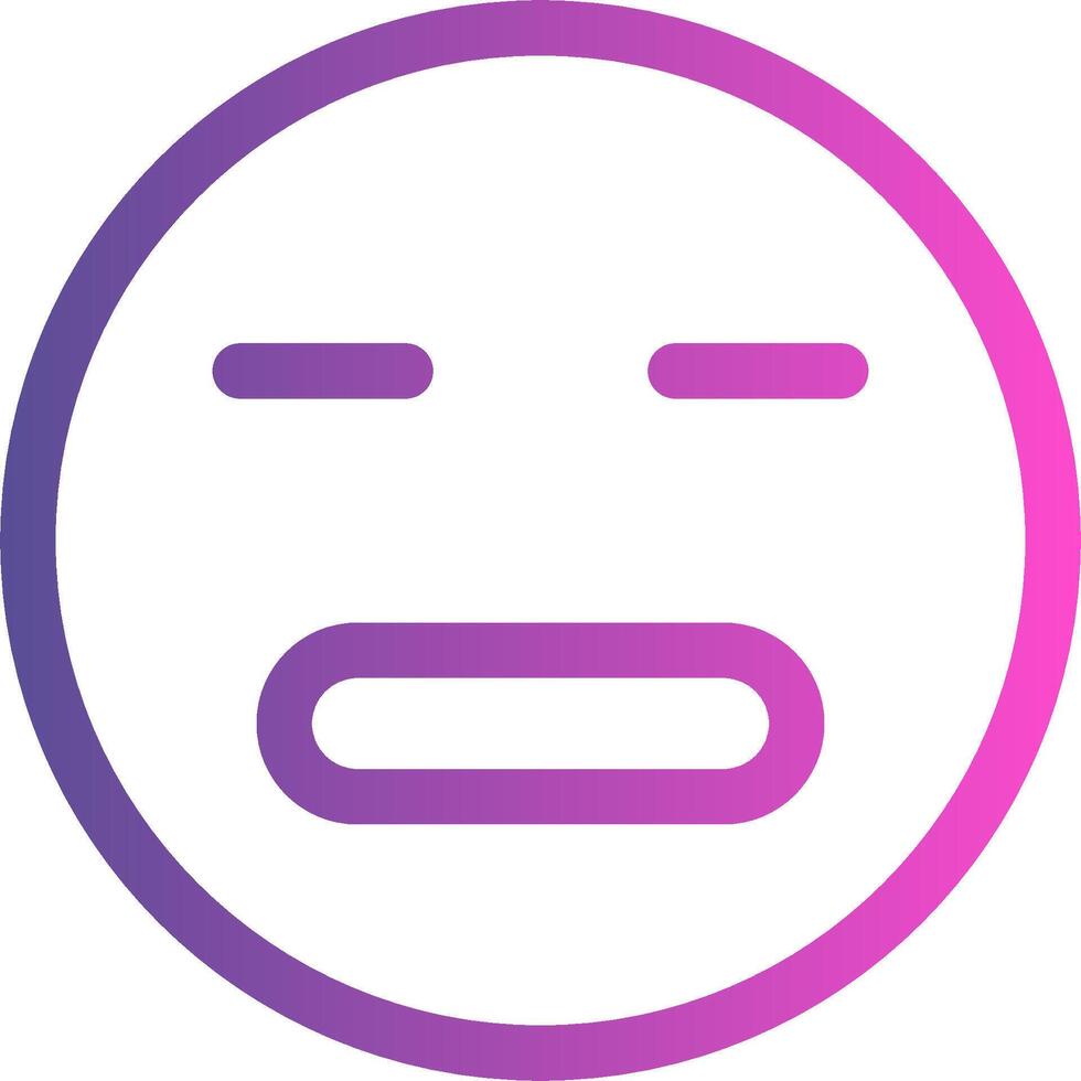 A purple and pink emoticion icon vector