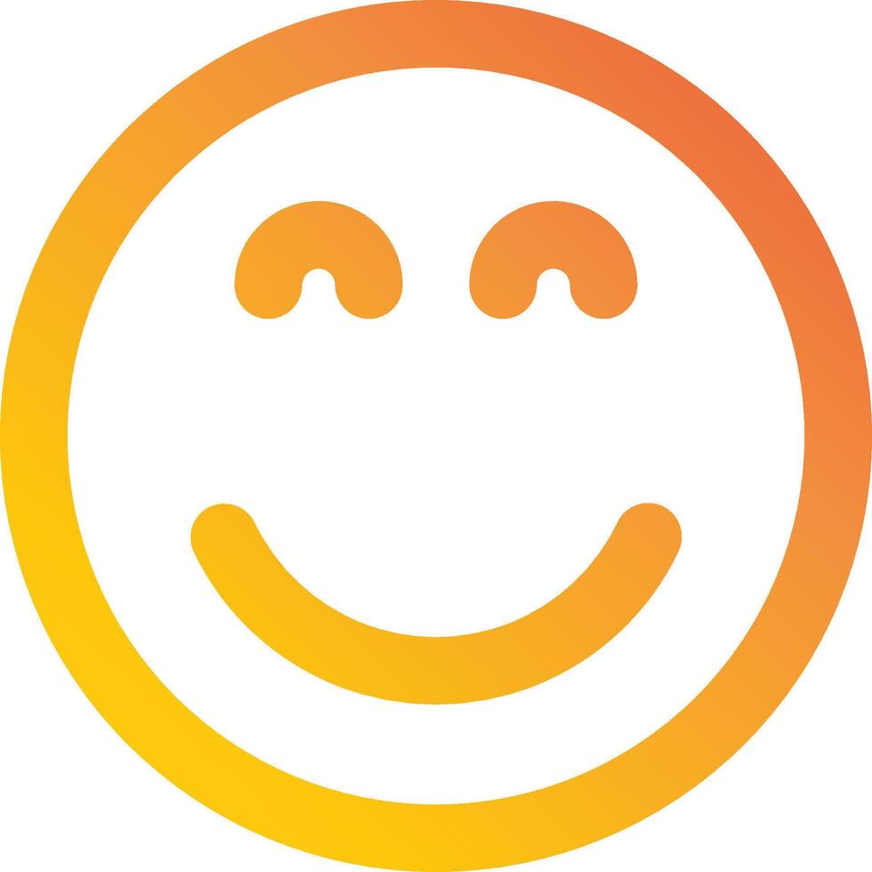 A smiley face with an orange circle vector