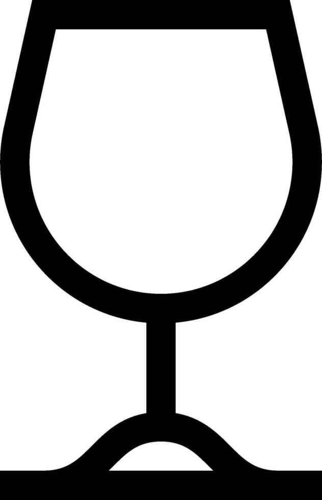 A glass of wine on a white background vector