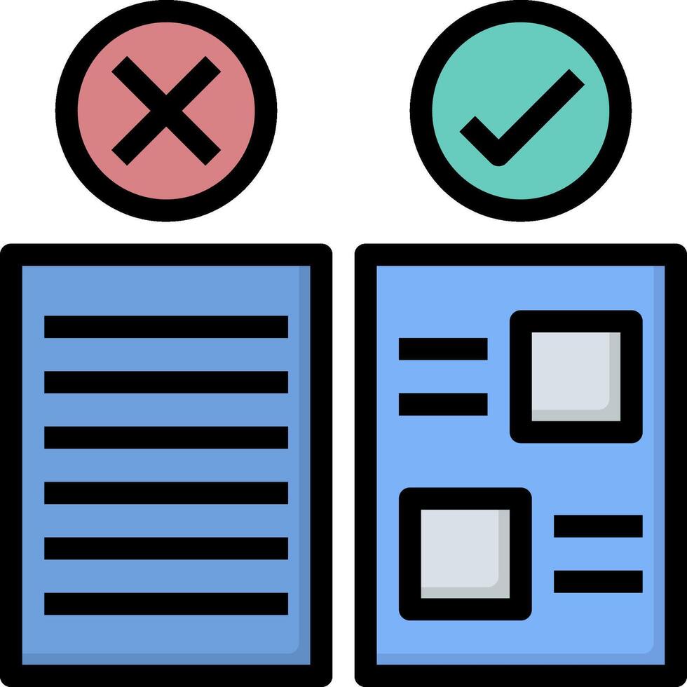 Two boxes with check marks and a check mark vector