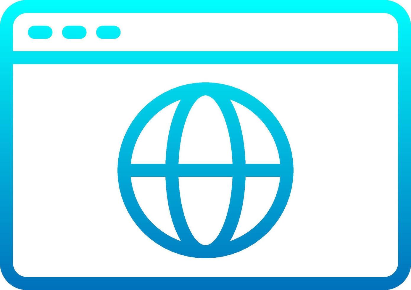 A blue and white web icon vector