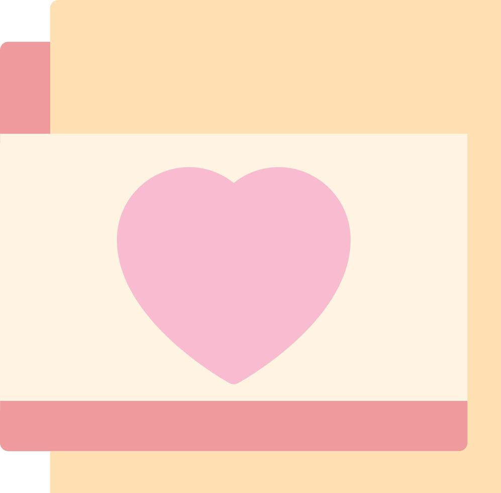 A pink heart on a white envelope vector