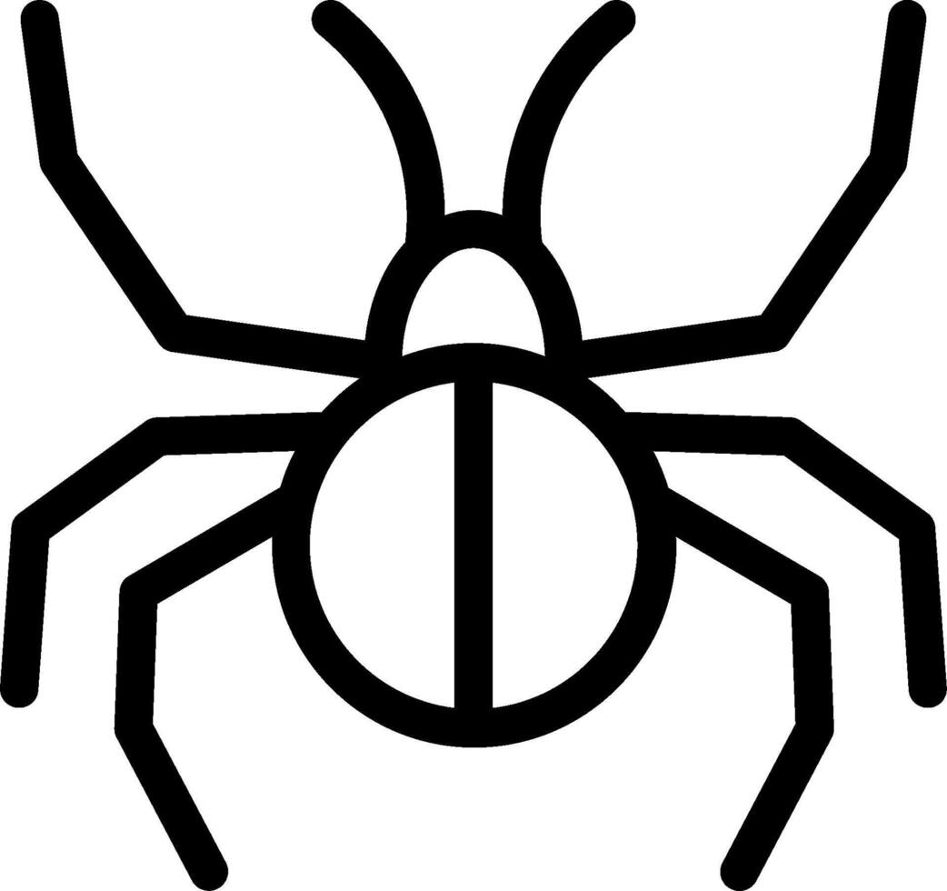 Spider icon on white background vector