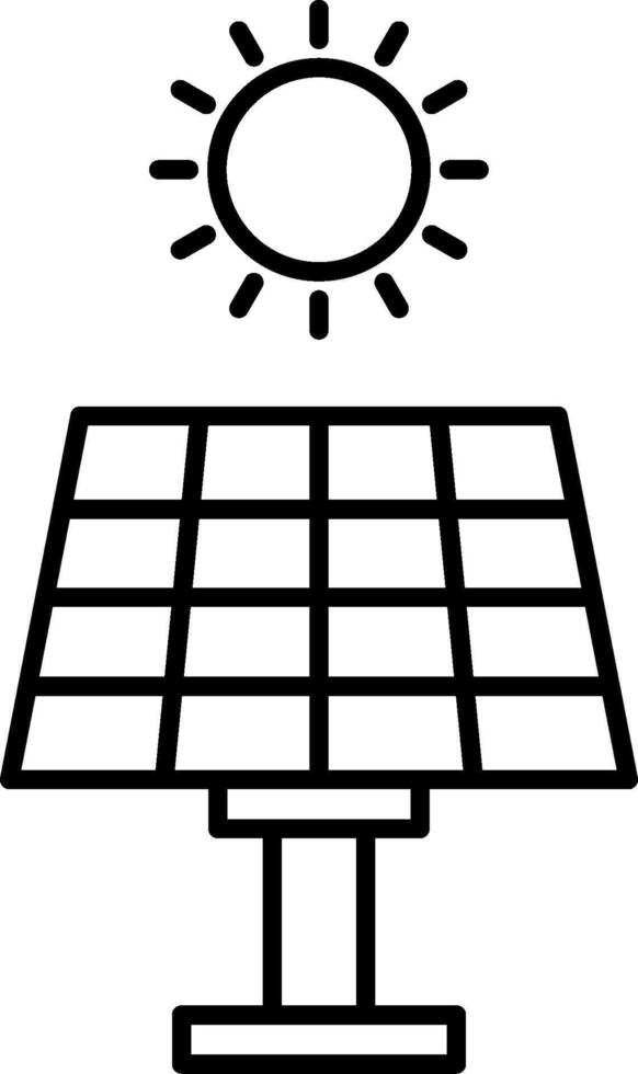 Solar panel icon illustration vector