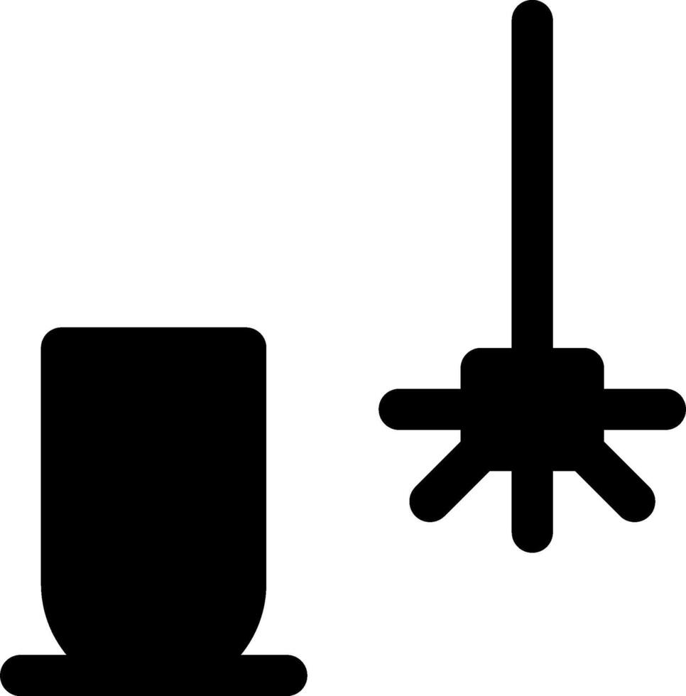 A black and white illustration of a hat and a broom vector