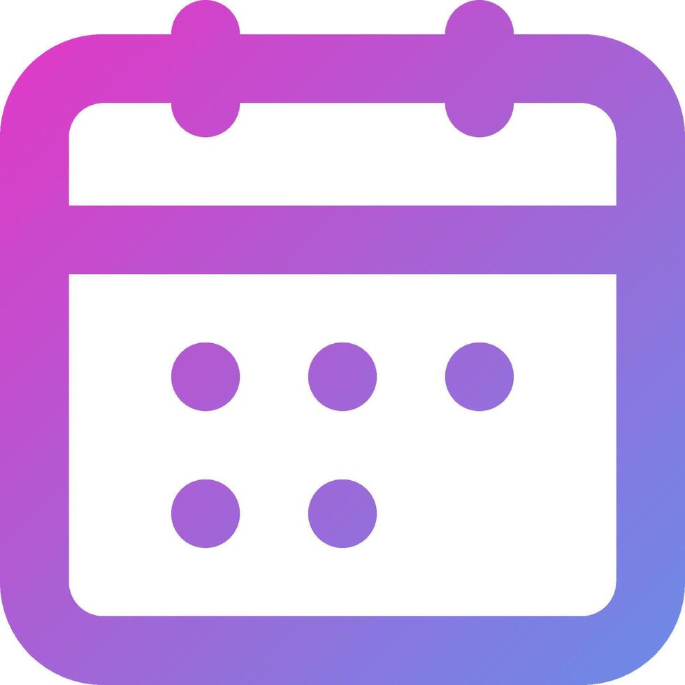 A purple and pink calendar icon vector