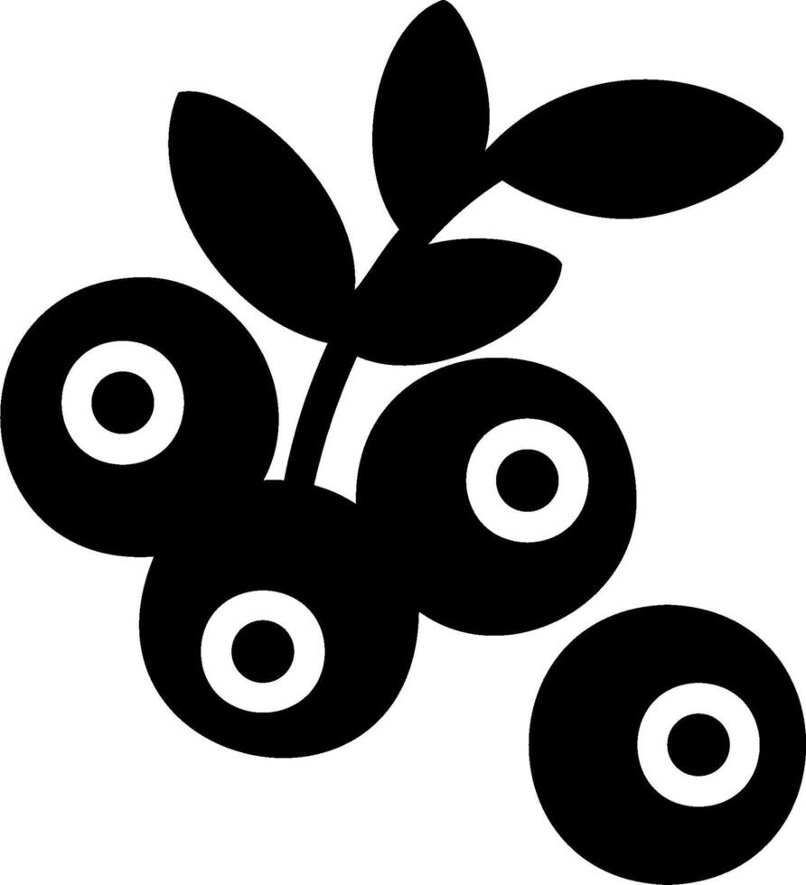 Black and white illustration of a blackberry vector