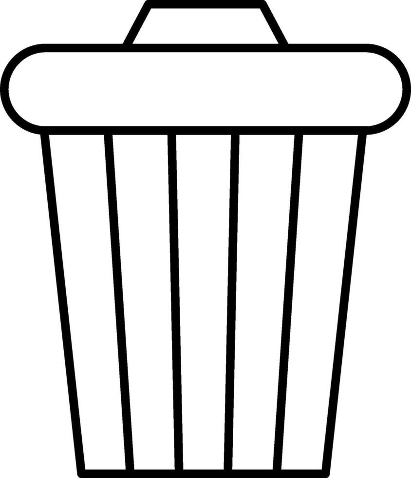 Trash can icon on a white background vector