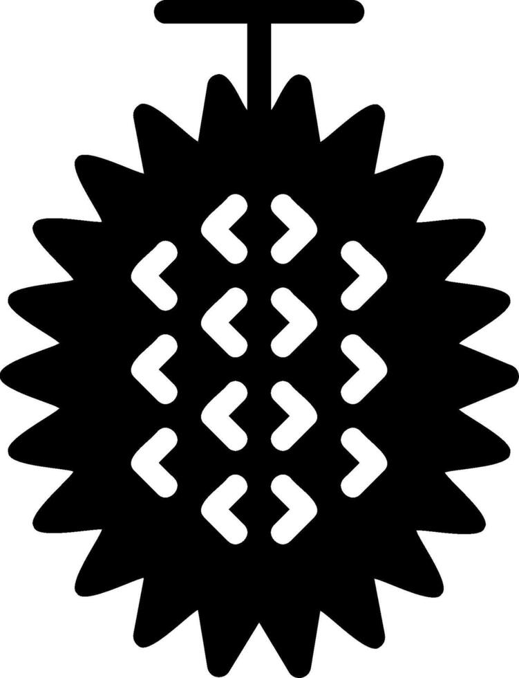 A black and white image of a pineapple vector